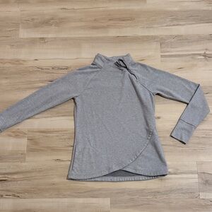 Gray Long Sleeve Top